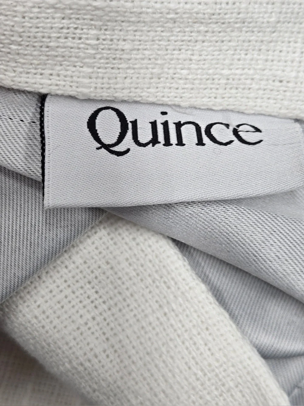 QUINCE Set Of 2 48x84 Cotton Slub Blackout Curtains White 0751